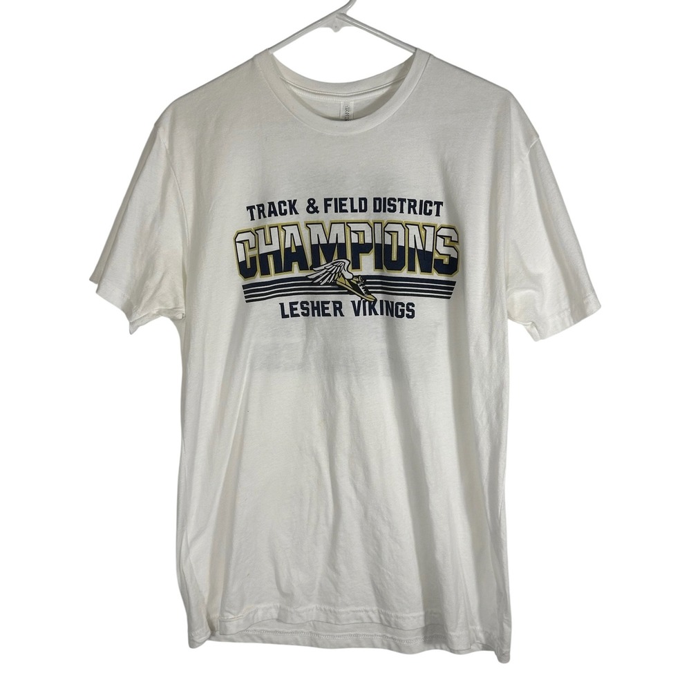 Next Level Lesher Vikings Track & Field District Champions Graphic T-Shirt L